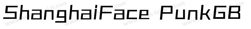 ShanghaiFace PunkGB Regular字体转换